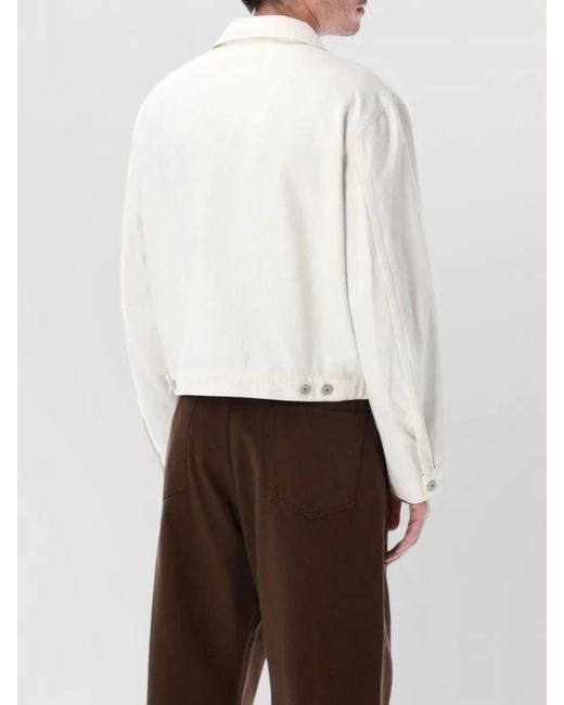 Lemaire White Cotton Straight-Fit Lightweight Jacket for men