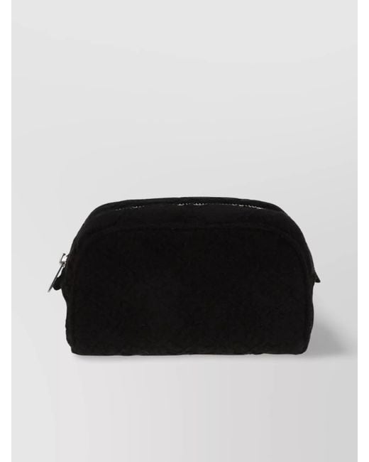 Tory Burch Black Ella Terry Pouch Clutch Bag