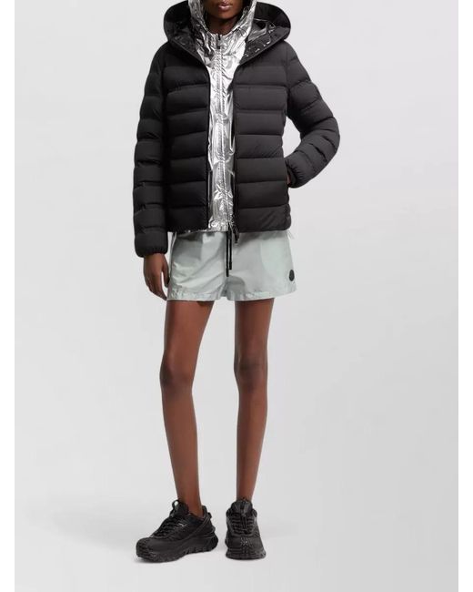 Moncler Black Down Hooded Short Puffer Jacket