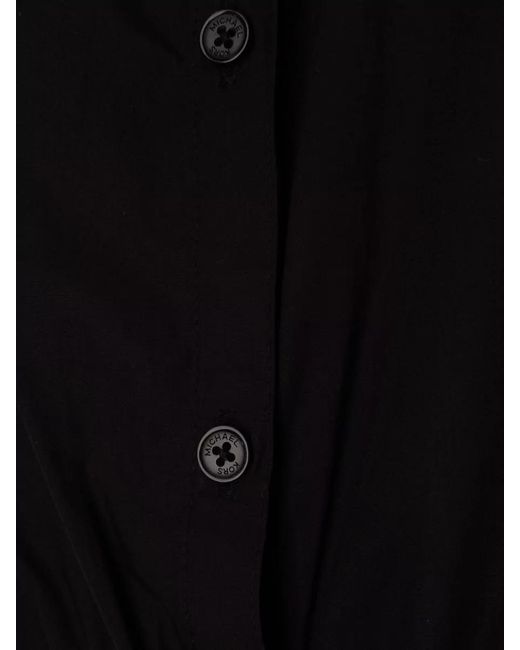 Michael Kors Black Dress Belted Waist Sleeveless Tiered Skirt