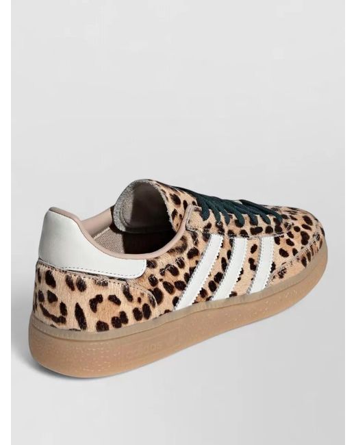 Adidas Metallic Handball Spezial Leather Animal Print Sneakers