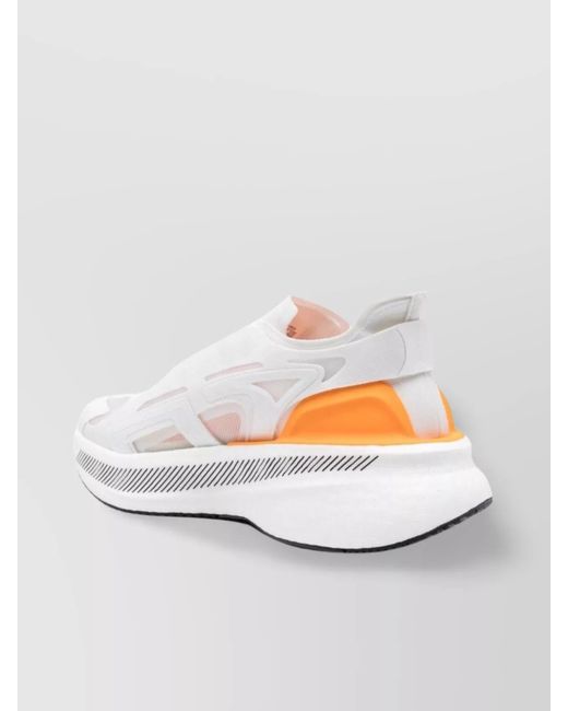 Adidas By Stella McCartney White Boost 5 Sneakers Running Round Toe