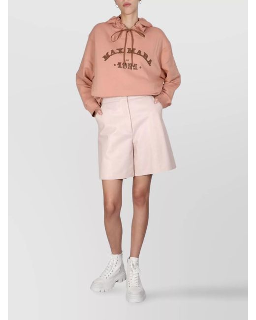 Max Mara Pink Hooded Sweatshirt