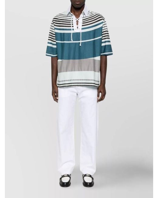 Moschino White Straight-Leg Trousers for men