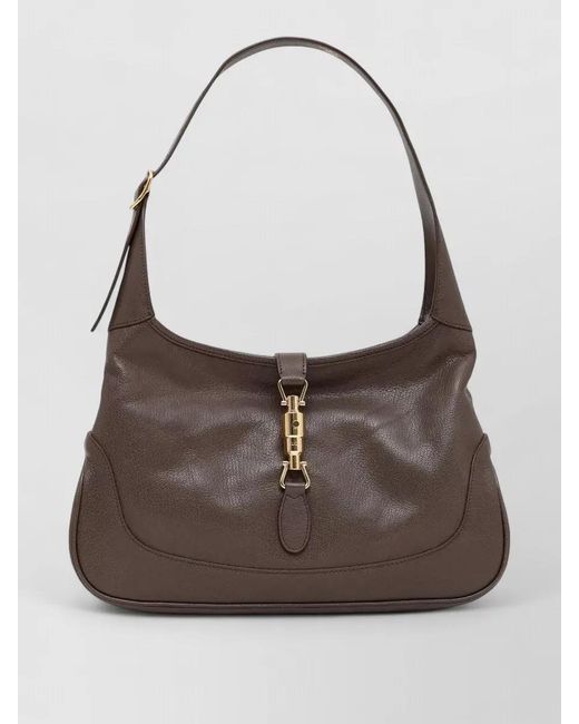 Gucci Brown Jackie 1961 Shoulder Bag Top Handle
