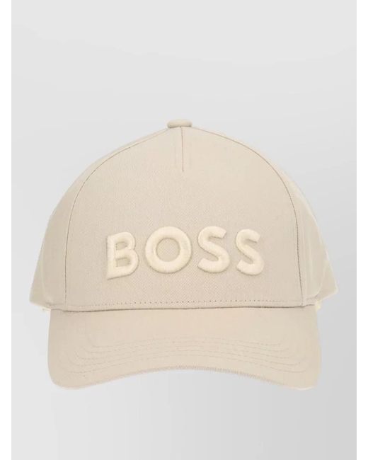 Boss Natural Baseball Cap Curved Brim Ventilation Eyelets for men
