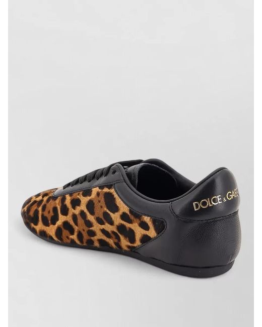 Dolce & Gabbana Brown Low Top Sneakers Casual Style Rubber Sole