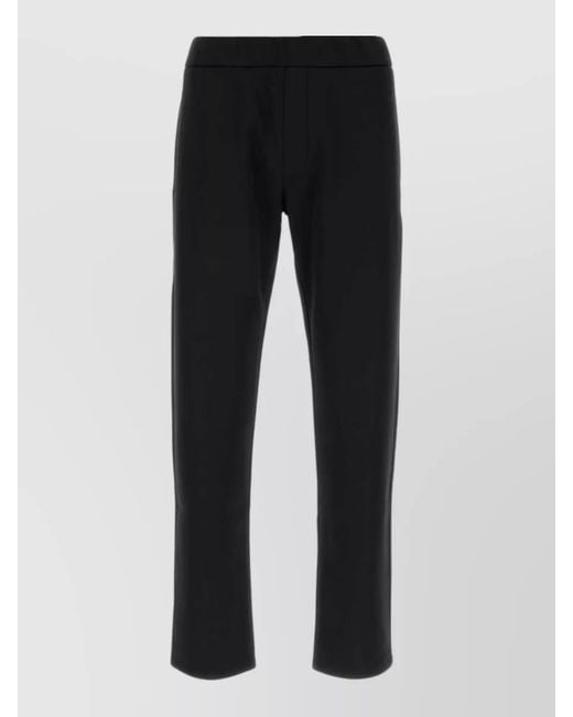 Prada Black Technical Fabric Slim Fit Mid Rise Pants for men