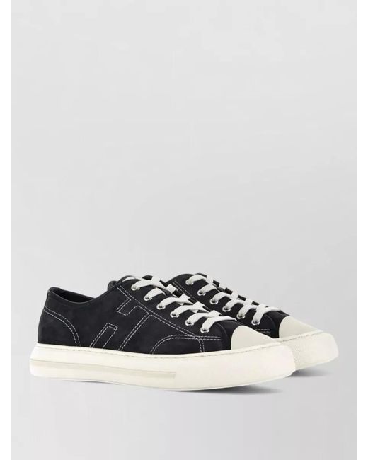 Hogan White Suede Low-Top Sneakers for men