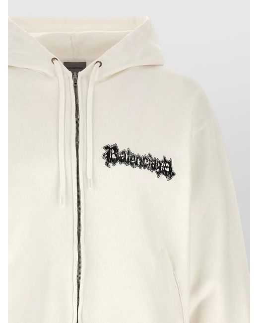 Balenciaga Natural Couture Salon Hoodie Hood Kangaroo Pockets for men