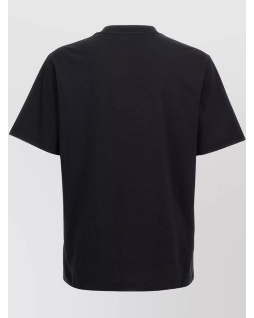 Burberry Black Cotton Ekd T-Shirt for men