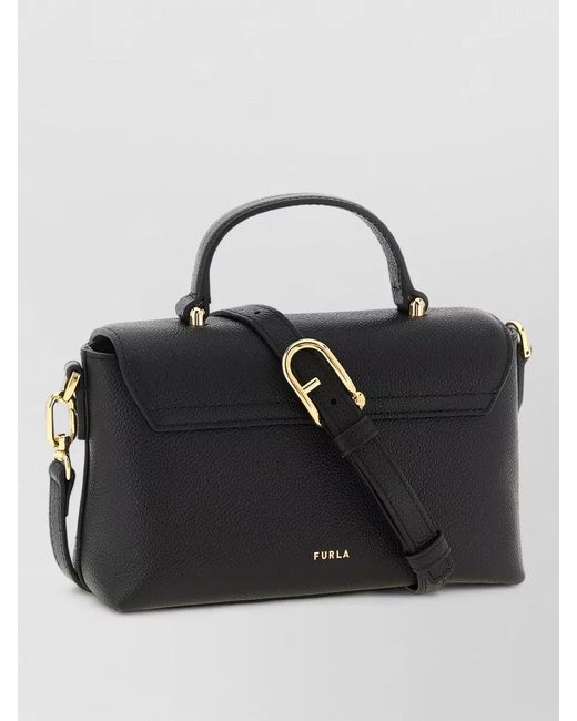 Furla Black Moonlight Shoulder Bag Tone Hardware