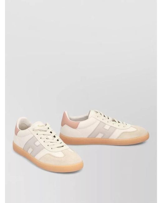 Hogan Natural Lace Up Sneakers Retro Heritage H327