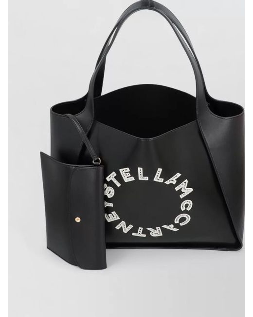 Stella McCartney Black Stella Logo Tote Bag