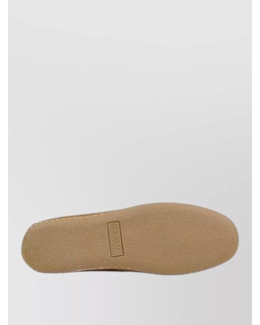 Ralph Lauren Brown Suede Leather Slippers for men