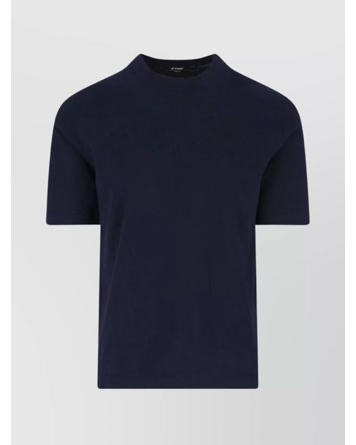 K-Way Blue Neckline Crew Short Sleeves for men