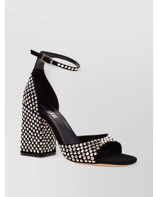 Paris Texas Metallic Suede Leather Sandals