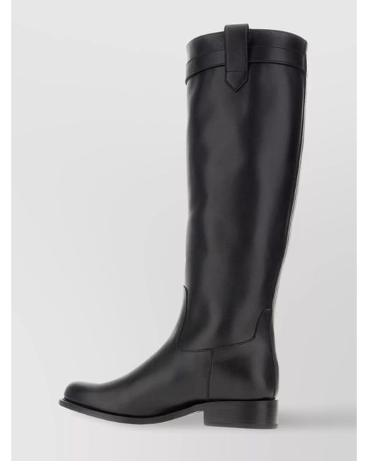Versace Black Leather Boots