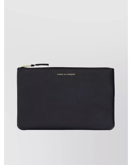 Comme des Garçons Blue Calfskin Coin Purse-Tone Hardware for men