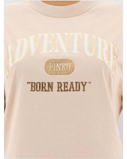 Pinko Natural Cotton T-Shirt