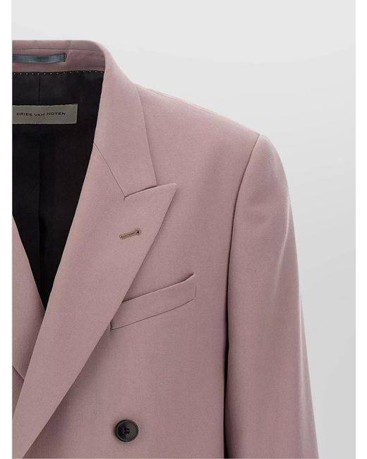 Dries Van Noten Pink Wool Blazer for men