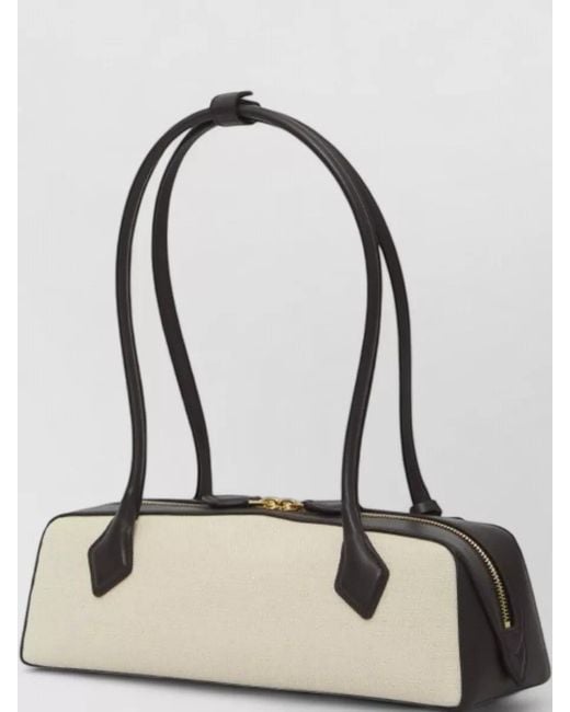 Alaïa Natural Le Teckel Medium Canvas Clutch Bag