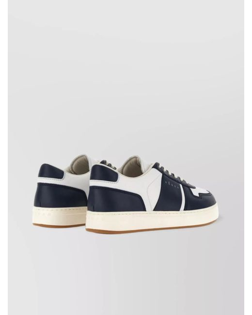 Hogan Blue Leather Low-Top Sneakers for men