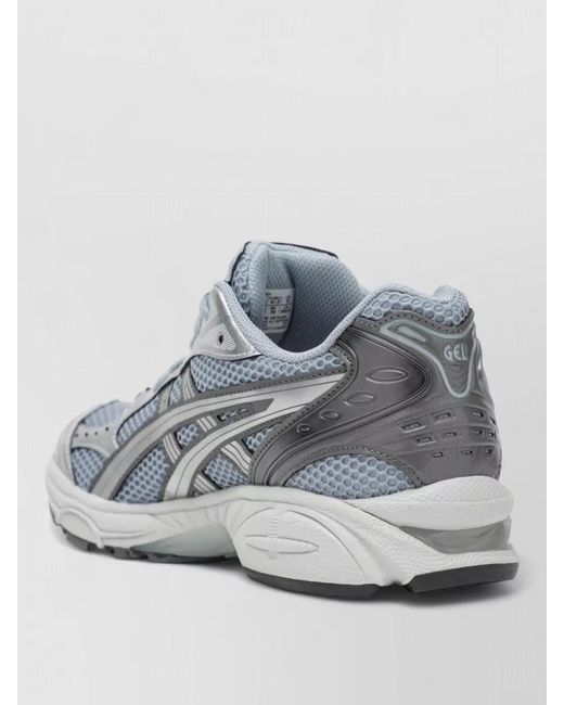Asics Gray Mesh Upper Sneakers Rubber Outsole Design