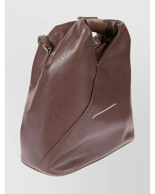 MM6 by Maison Margiela Brown Japanese Small Shoulder Bag