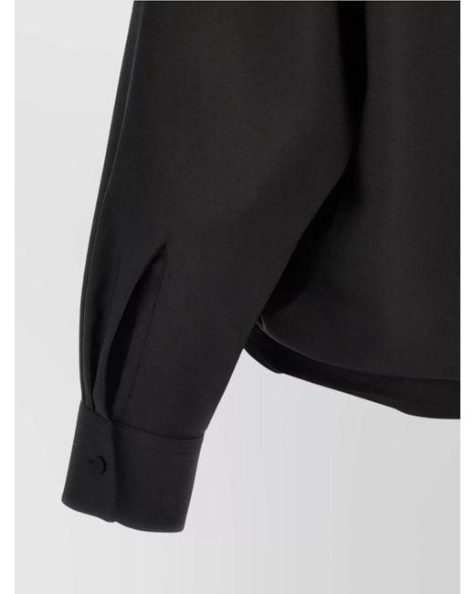 Valentino Garavani Black Silk Blend Shirt