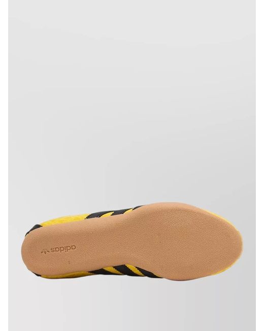 Adidas Yellow Tokyo Lace Up Sneakers Chevron Pattern