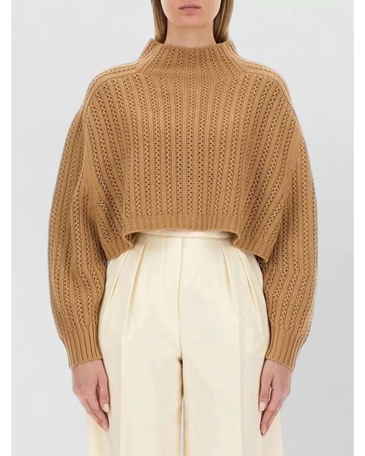 Max Mara White Cashmere Wool Sweatshirt