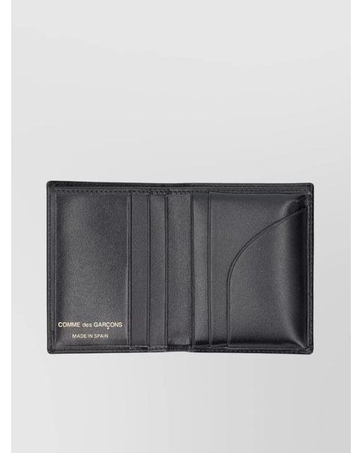Comme des Garçons Gray Leather Cardholder