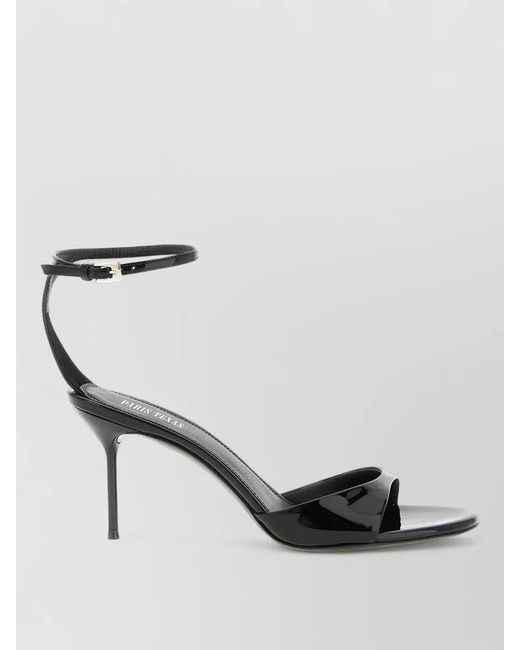 Paris Texas Black Leather Lidia Sandals