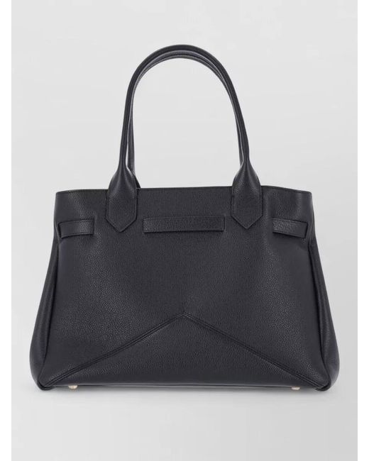 Ballantyne Black Leather Tote Bag