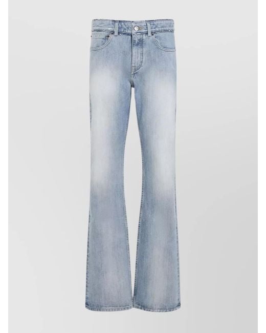 Balenciaga Blue Denim Flared Trousers