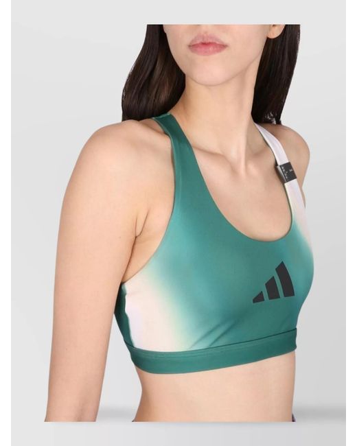 Adidas Originals Purple Logo-Print Tank Top