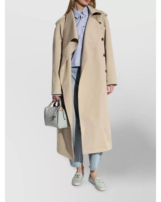 Tod's Gray Leather Loafers