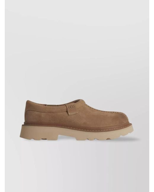 Ugg Multicolor Chunky Sole Round Toe Slippers With Stitch Detailing for men