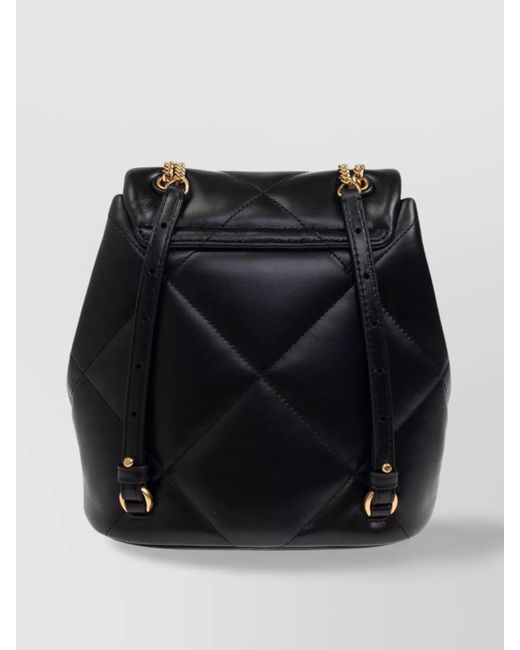 Tory Burch Black Kira Mini Leather Backpack