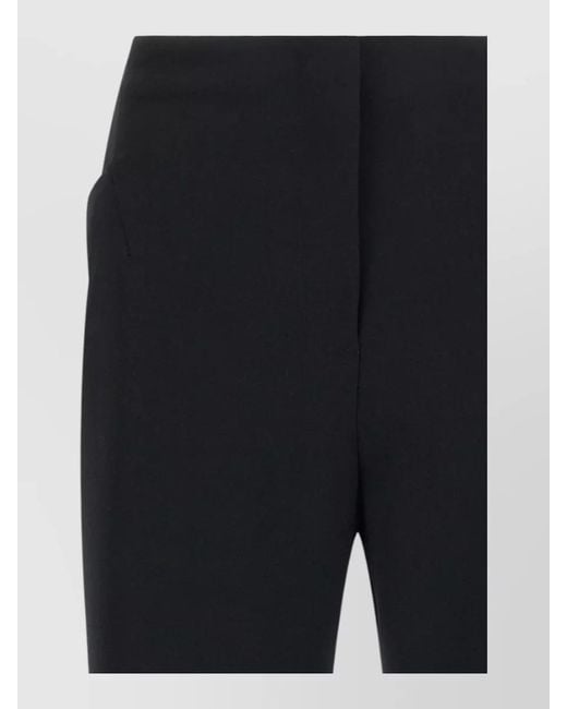 Dries Van Noten Blue Posy Trousers Side Slits Seam Detailing
