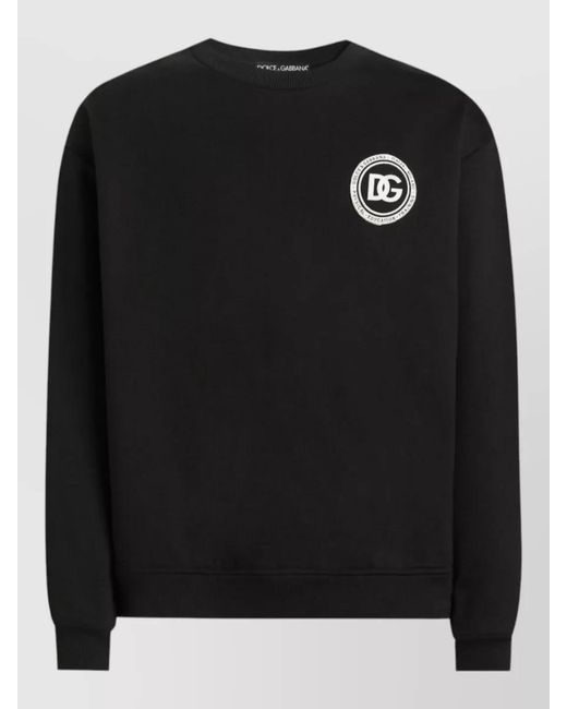 Dolce & Gabbana Black Logo Sweatshirt for men