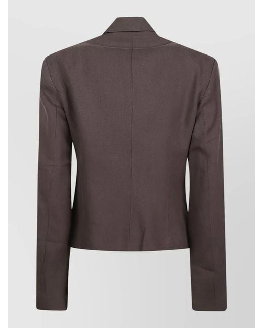 IRO Brown Helvina Long Sleeve Tailored Blazer Jacket