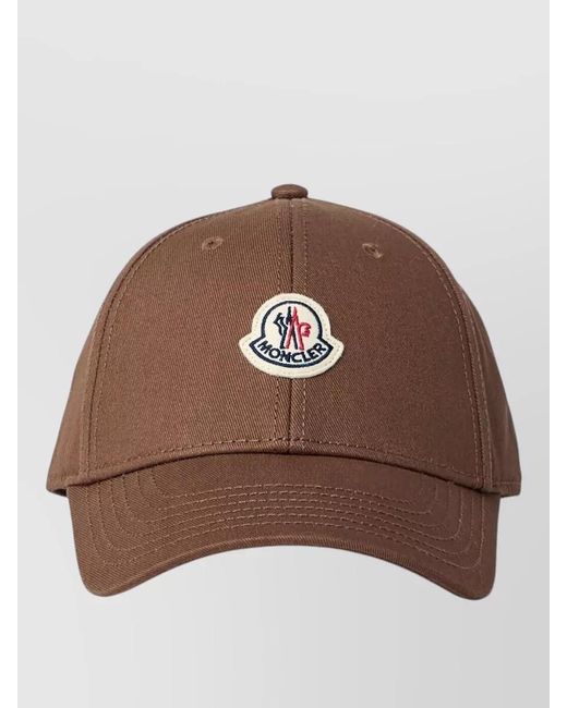 Moncler Brown Cotton Baseball Cap