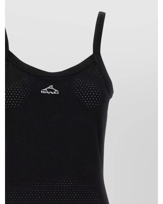 Alexander Wang Black Strappy Mesh Dress With Mesh Detailing