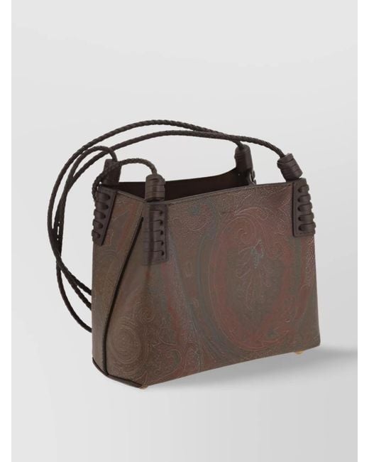 Etro Brown Arnica Mini Crossbody Bag