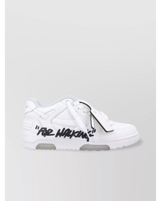Off-White c/o Virgil Abloh White Leather Low-Top Sneakers