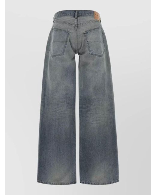 Balenciaga Blue Denim Wide-Leg Jeans