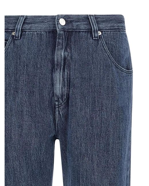 NAMACHEKO Blue Denim Regular-Fit Straight-Leg Jeans for men
