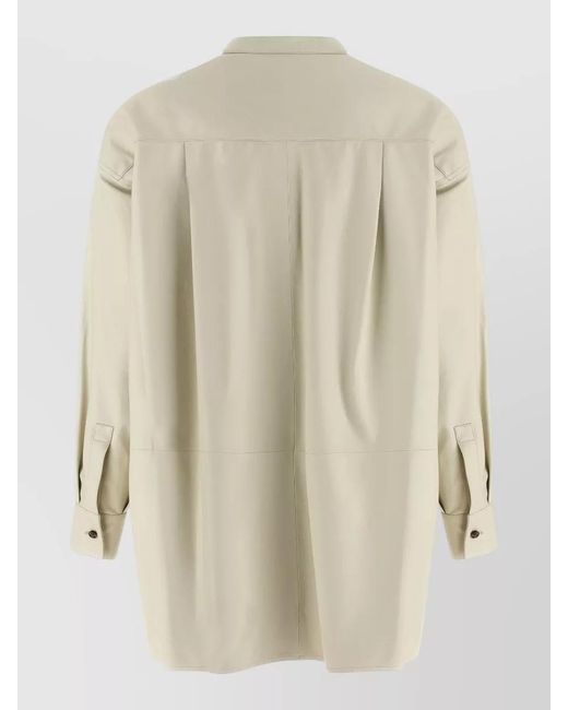 Yves Salomon Natural Leather Shirt